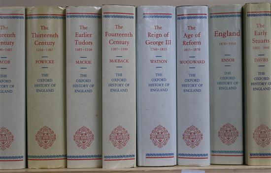 The Oxford History of England, 15 vols, 8vo with d.j.s